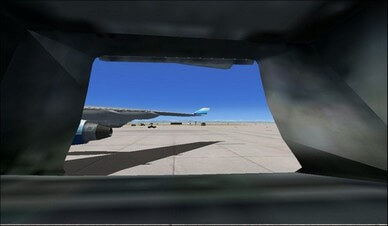 boeing 747-400 cargo hold camera view
