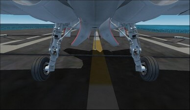 Boeing F/A-18 Hornet Body Underside Camera View