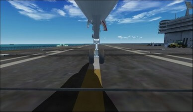 Boeing F/A-18 Hornet Front Landing Gear Camera View