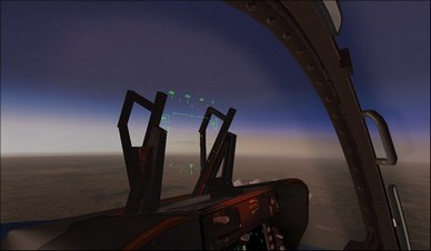 Boeing F/A-18 Hornet HUD Camera View