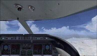 Bombardier Lear 45 Right Seat Camera View