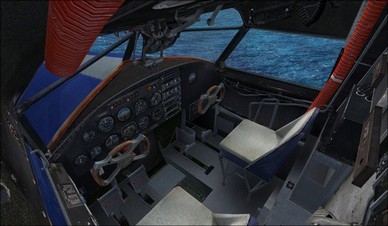 Grumman Goose G21A Cockpit Overview Camera View