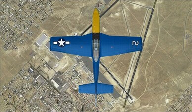 North American P-51D Top Camera View