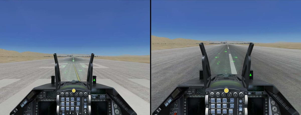 virtual cockpit side by side