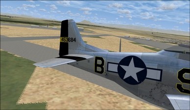 Wings of Power P-51D Tail Section Right Camera View