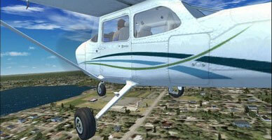 Cessna C172SP Landing Gear Camera View
