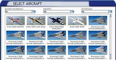 fsx aircraft selection menu